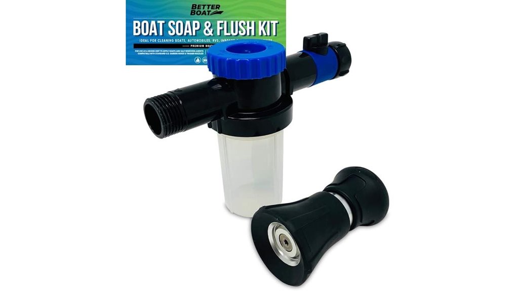 engine flush water mixer