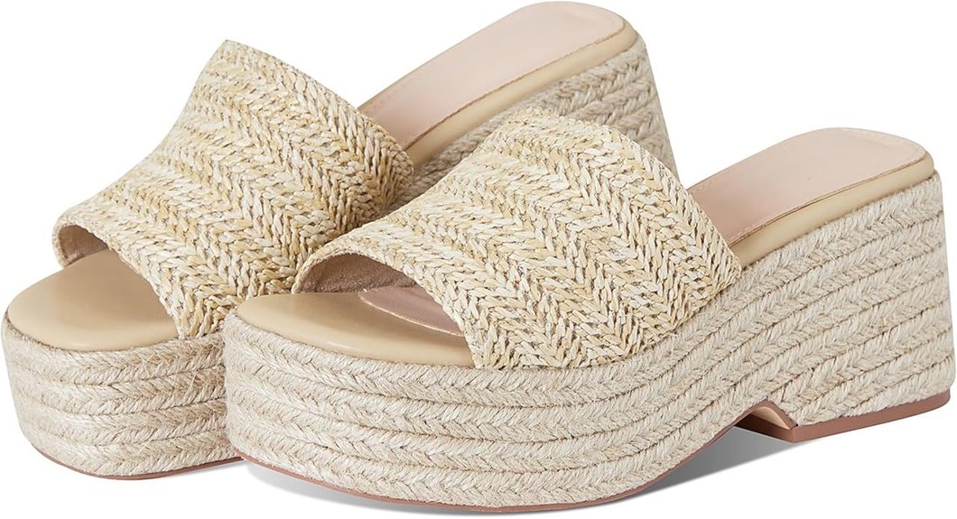 eqaudes platform espadrille wedges