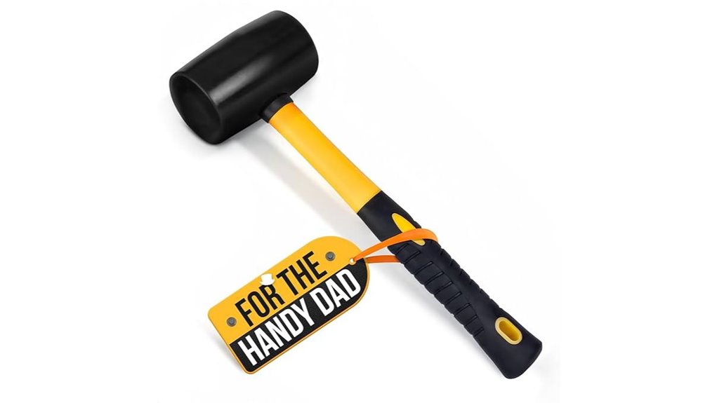 ergonomic anti vibration rubber mallet