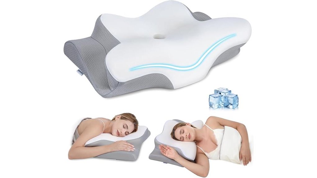 ergonomic cervical icesilk pillow