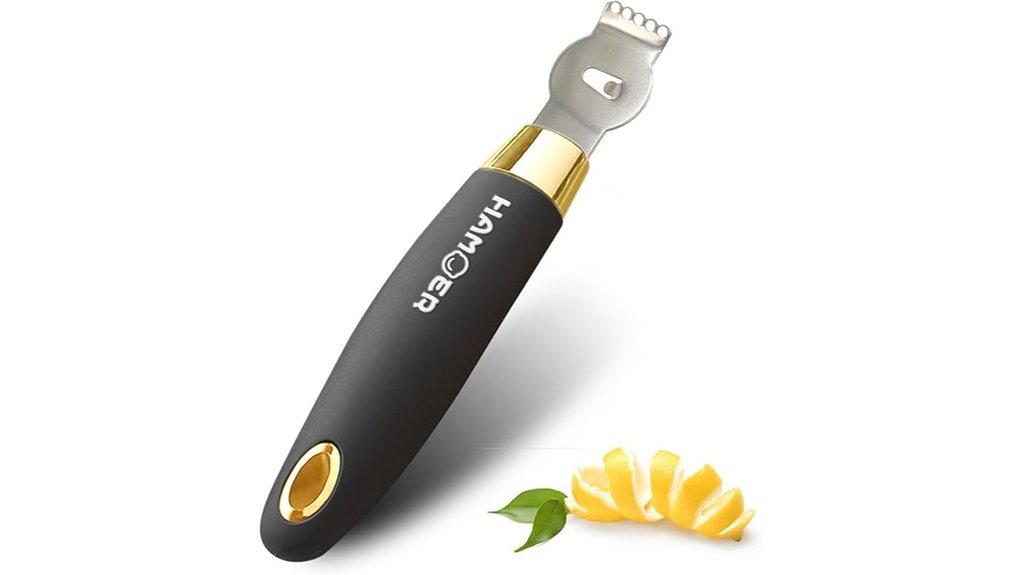 ergonomic lemon zester knife
