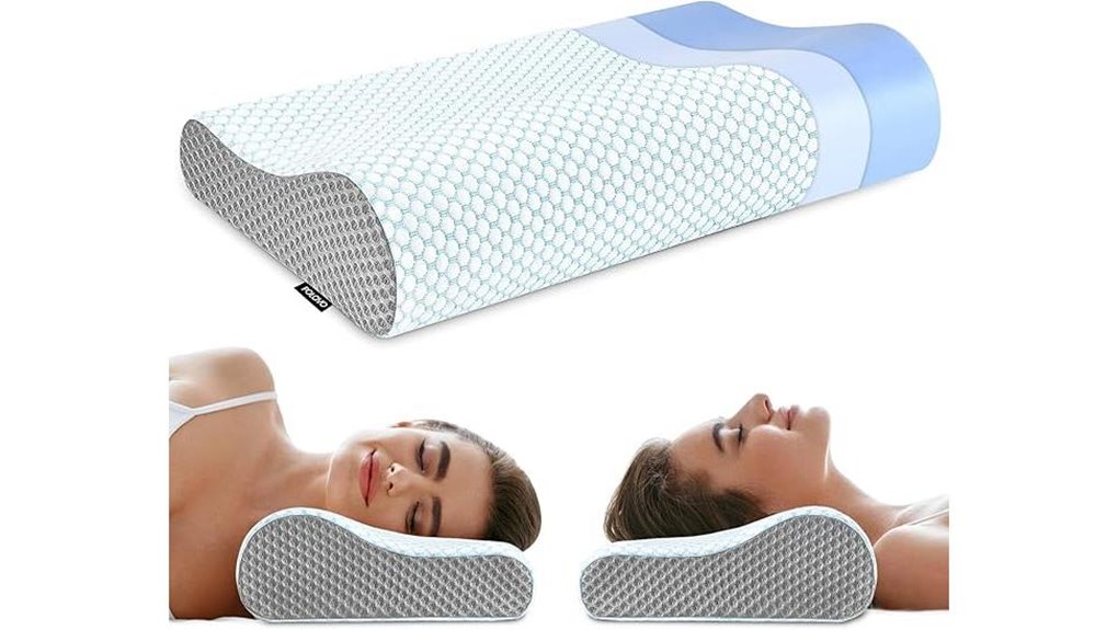 ergonomic memory foam pillow