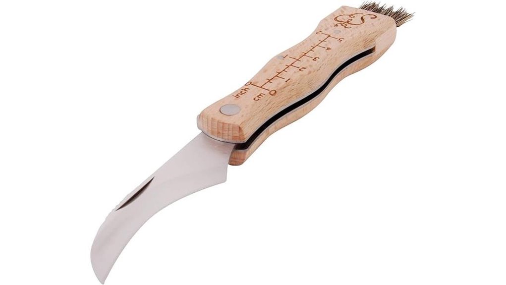 esschert mushroom knife brush