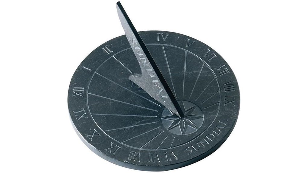 esschert round slate sundial