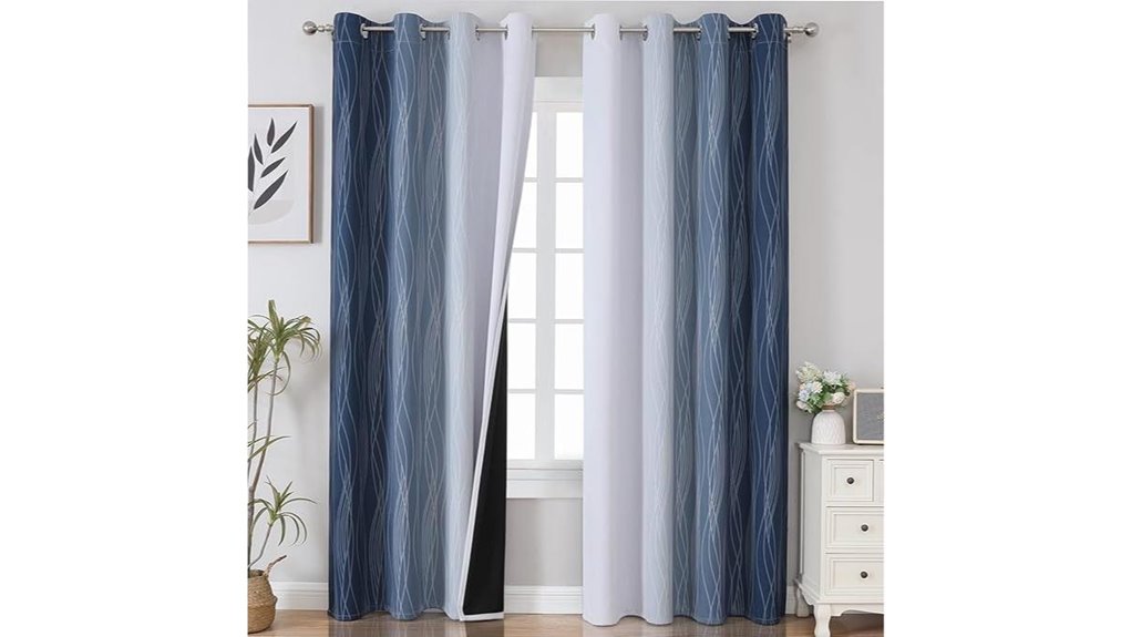 estelar navy blackout curtains