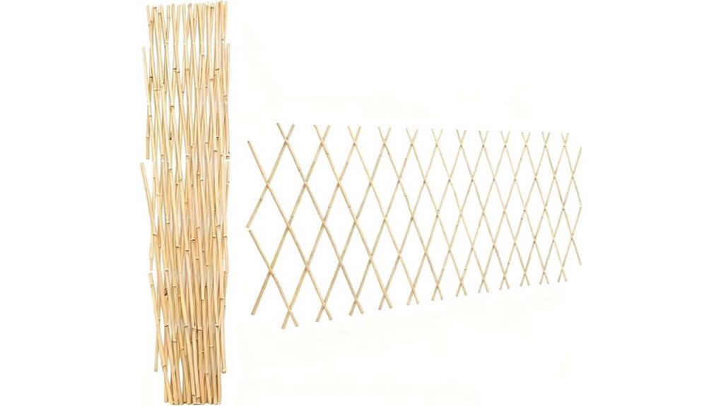 expandable bamboo lattice fence