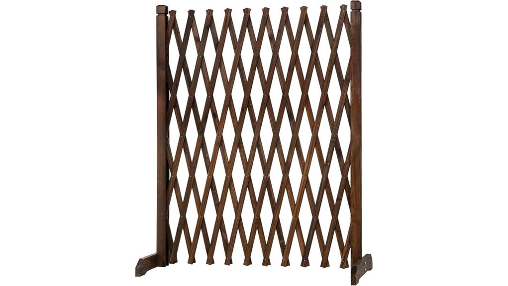 expandable solid wood trellis