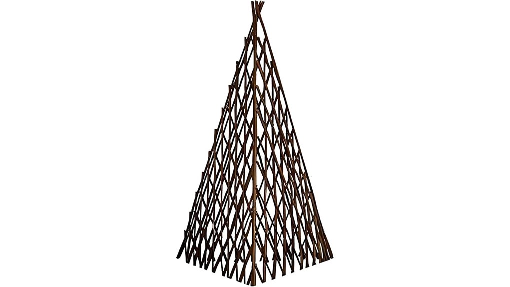 expandable willow pyramid trellis