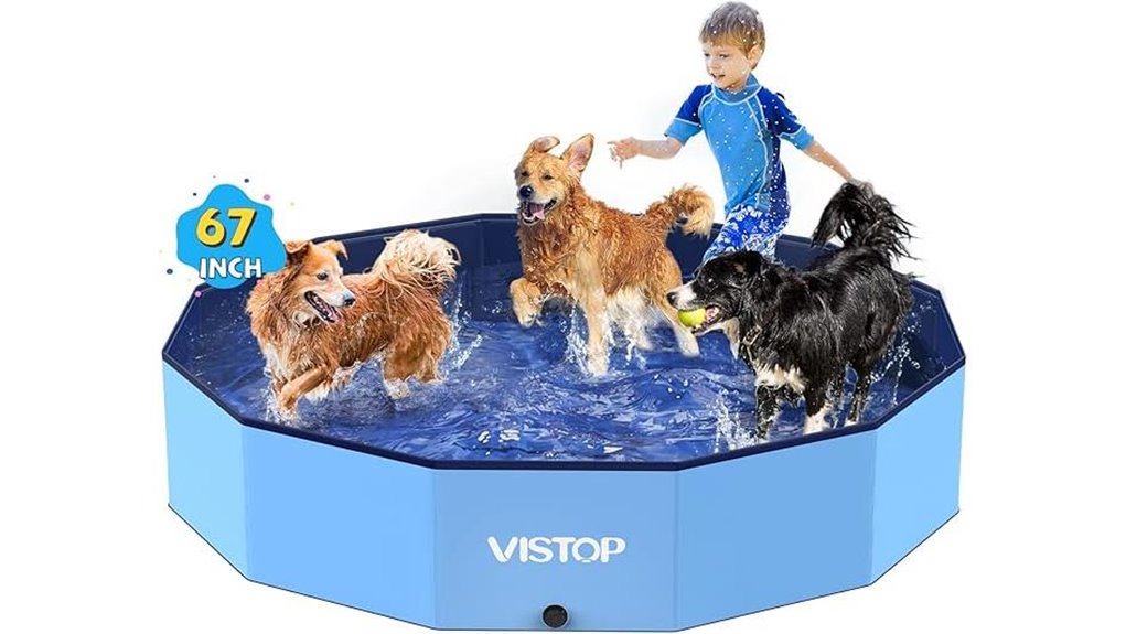 extra large foldable dog pool