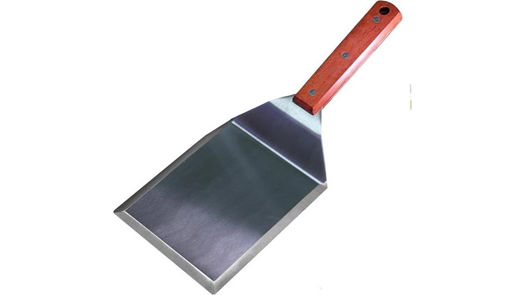 extra wide stainless steel spatula