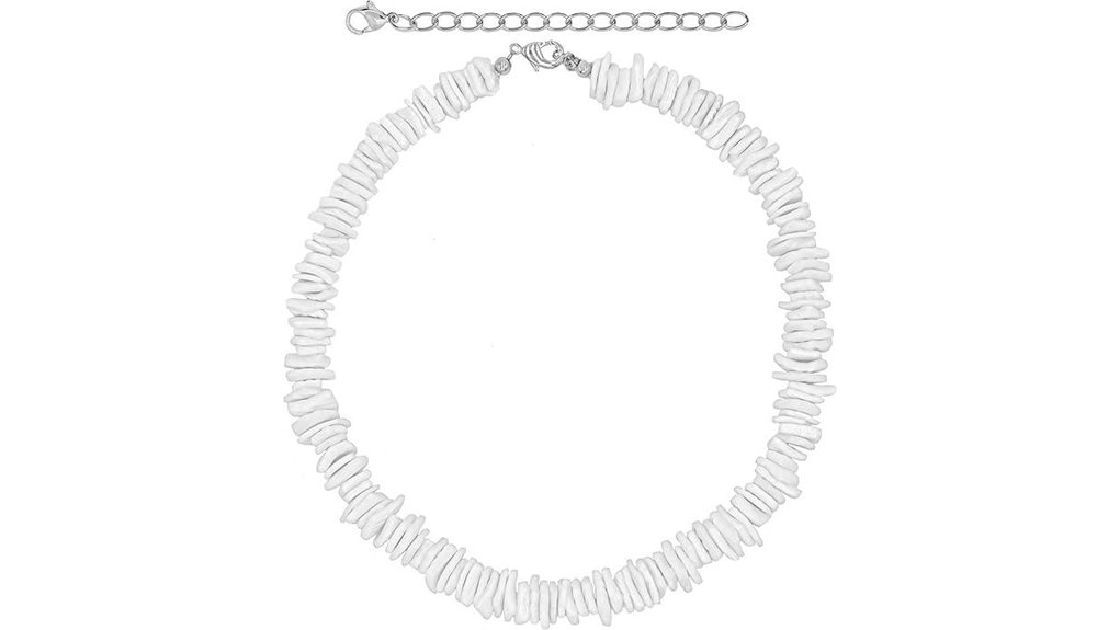 fablinks white puka necklace