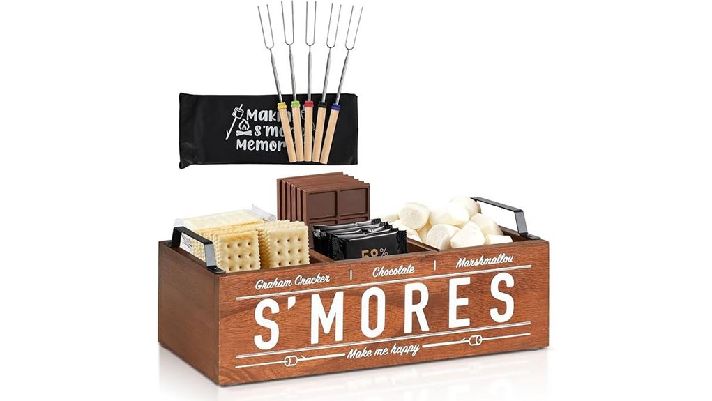 farmhouse s mores caddy sticks