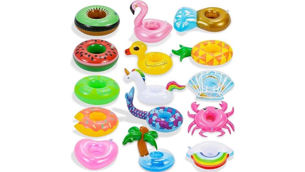 fifteen flamingo pool floats