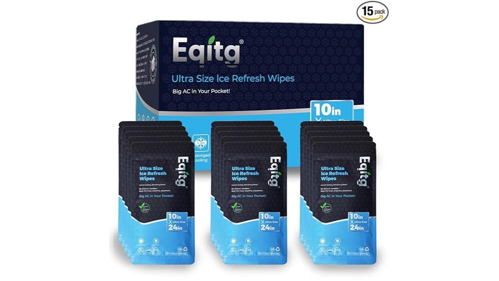 fifteen mint cooling wipes