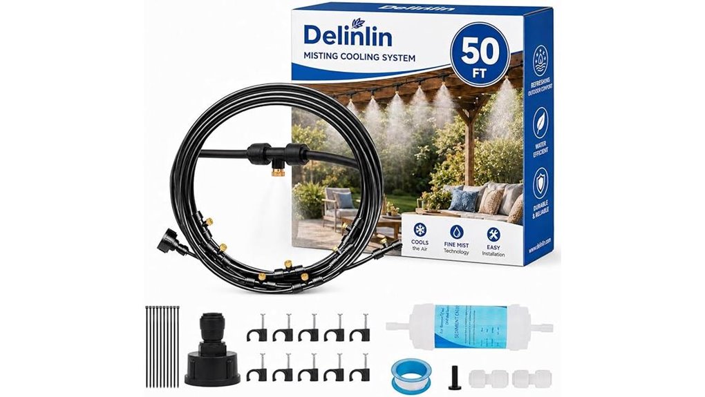 fifty foot patio eight nozzle misters