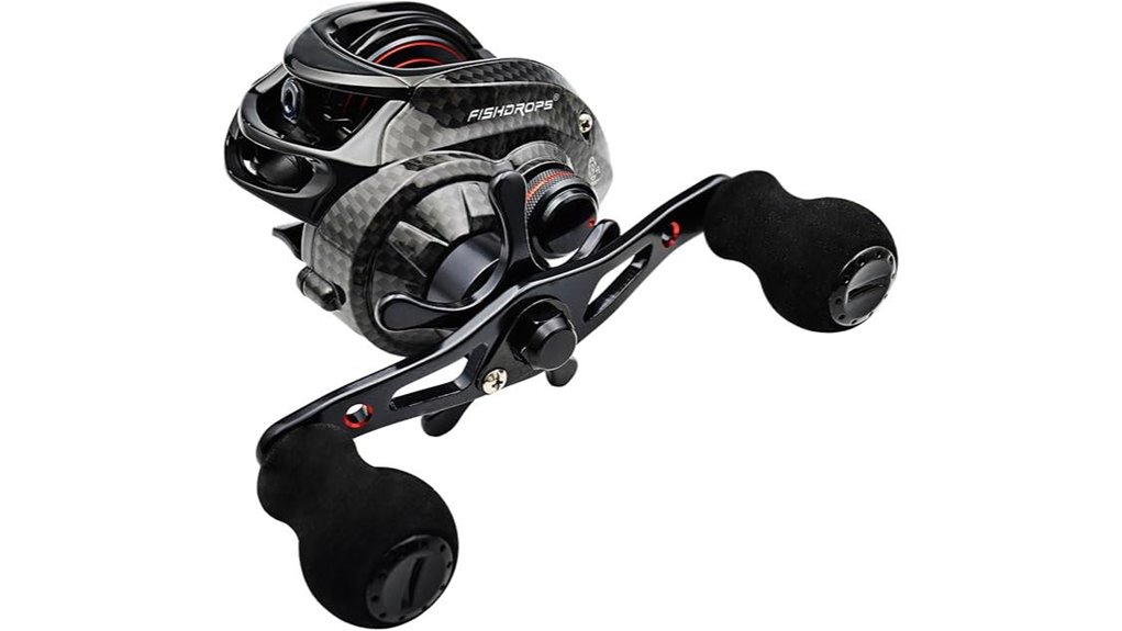fishdrops baitcaster cnc aluminum
