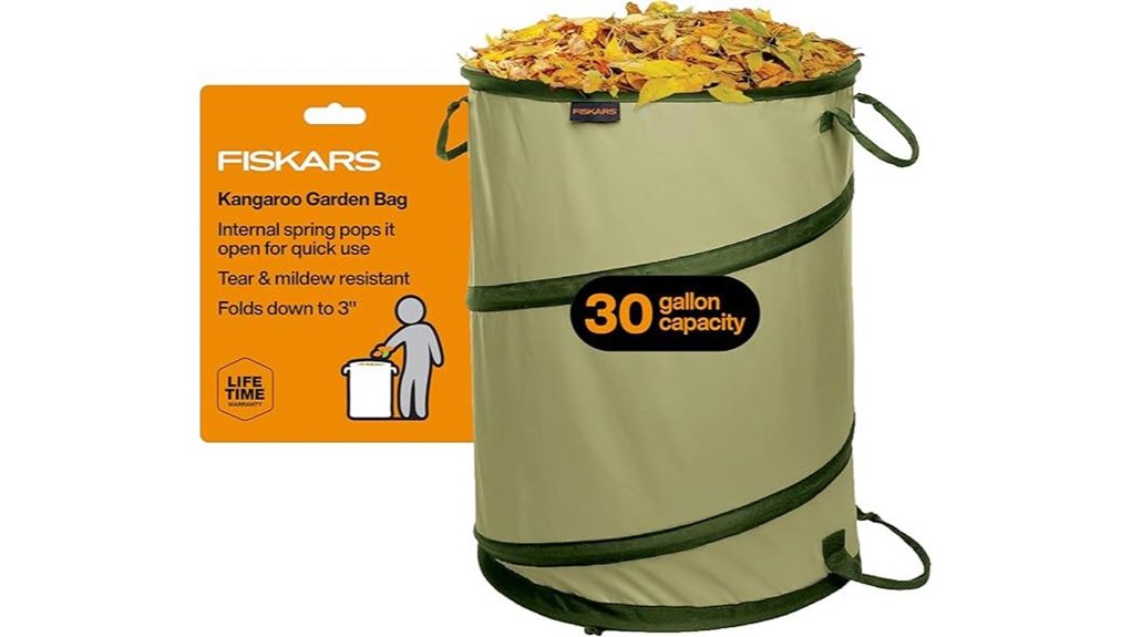 fiskars collapsible 30 gallon bag