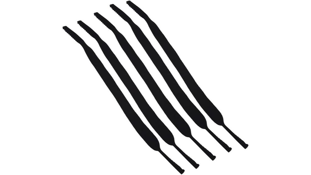 five neoprene eyeglass straps