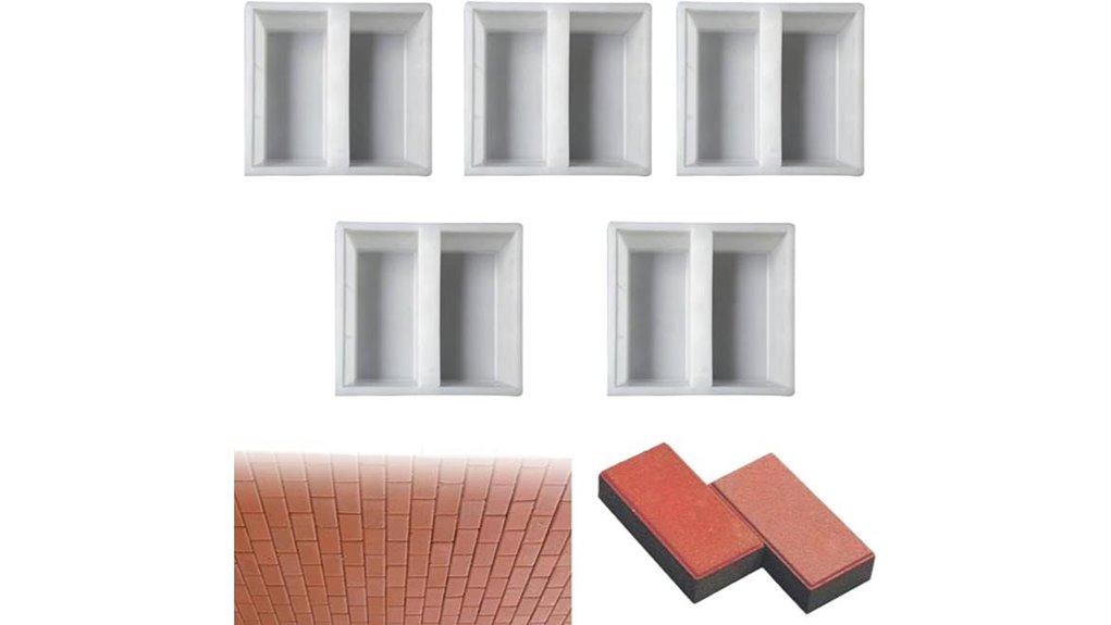 five piece brick paving mold