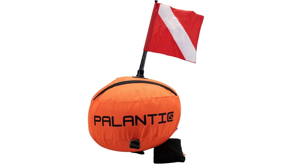 flagged scuba spearfishing buoy