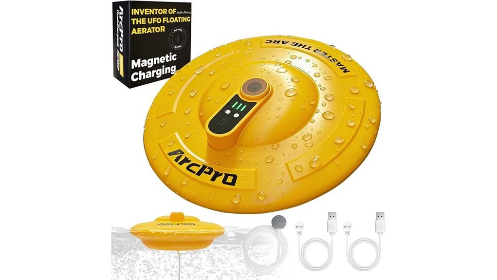 floating rechargeable bait aerator