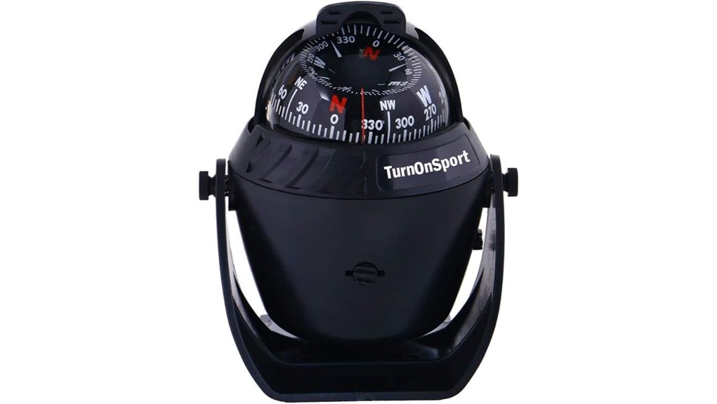 flush mounted illuminated boat compass