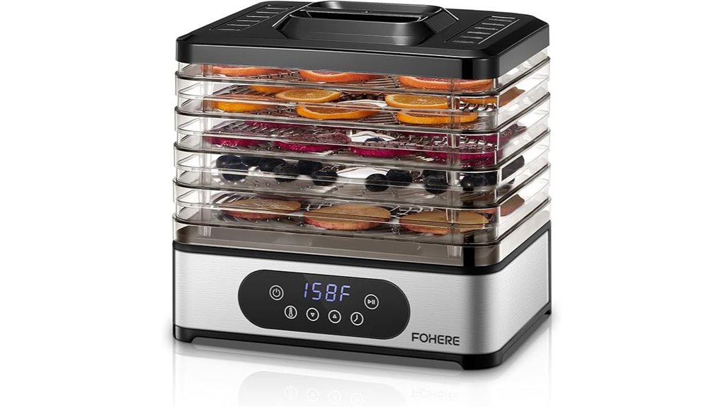 fohere 5 tray bpa free dehydrator