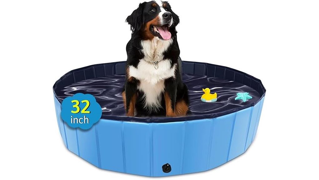 foldable 32x8 dog pool