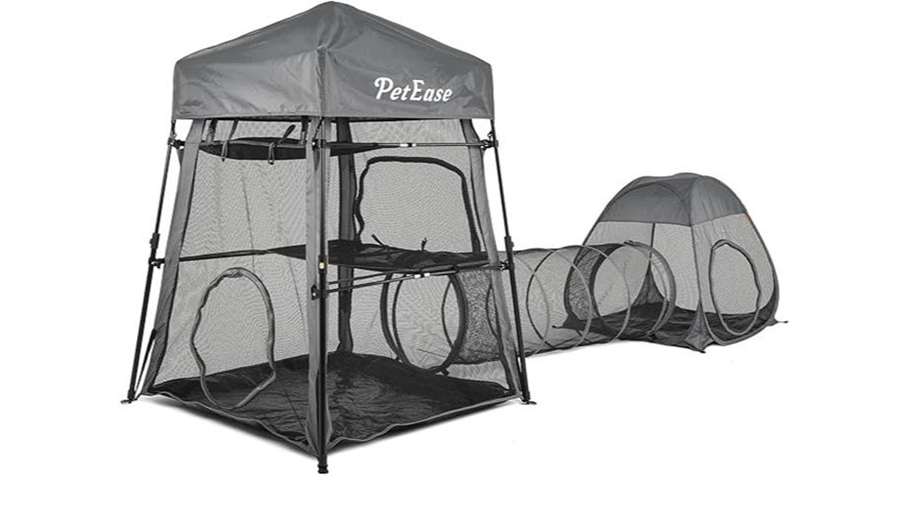 foldable 3 in 1 cat playpen