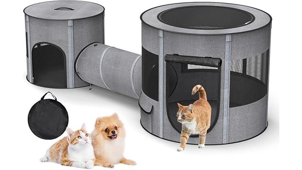 foldable 3 in 1 cat tunnel