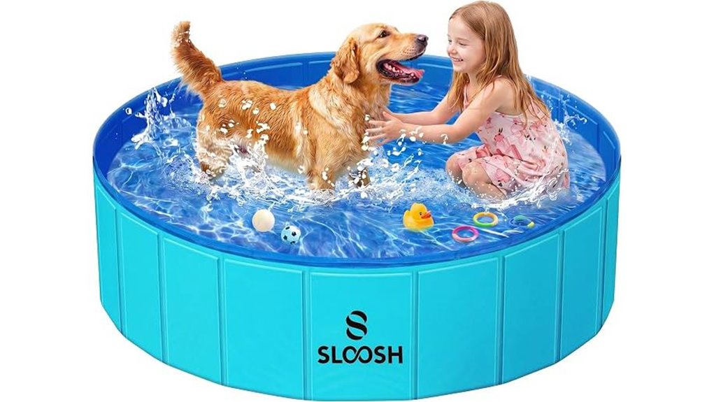 foldable anti slip dog pool