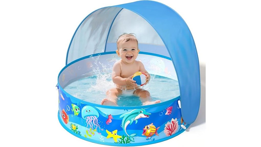 foldable baby pool sunshade
