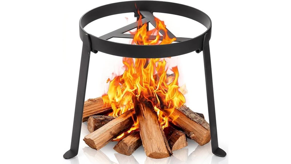 foldable campfire dutch tripod