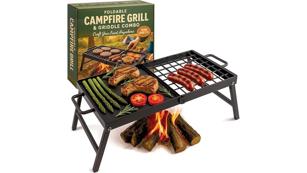 foldable carbon steel campfire