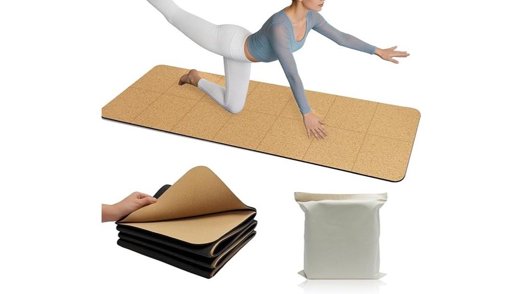 foldable cork yoga mat