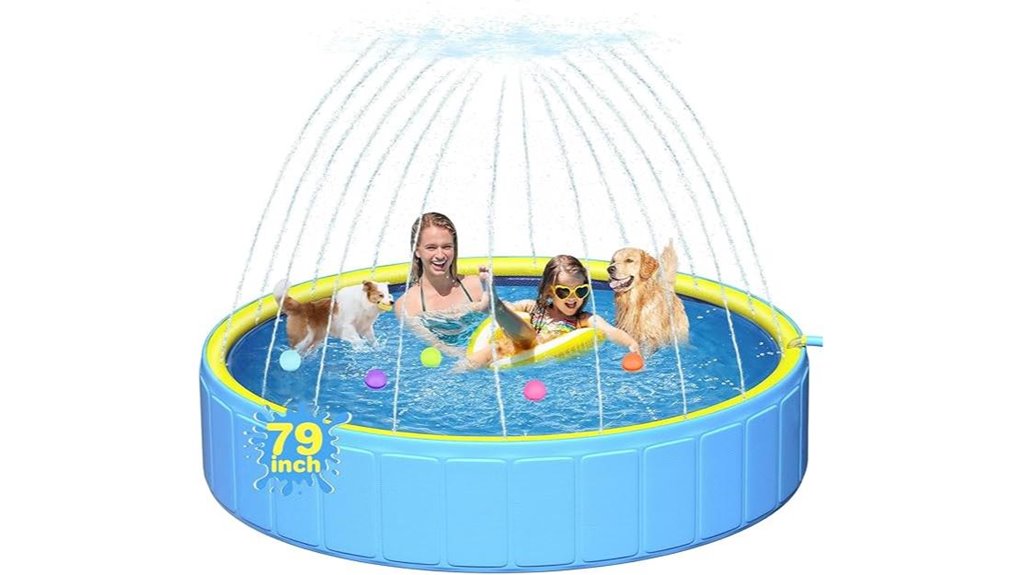 foldable dog kid pool