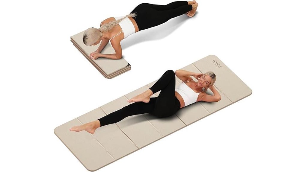 foldable extra thick yoga mat