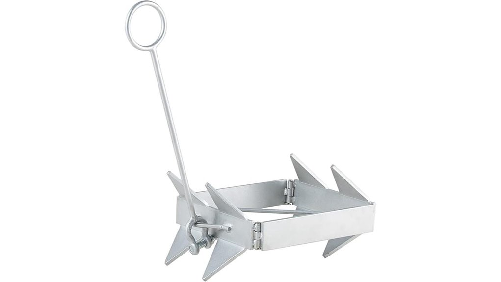 foldable galvanized boat anchor