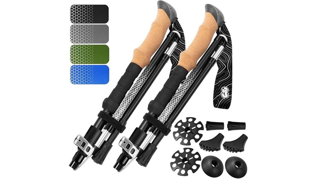 foldable lightweight cork poles