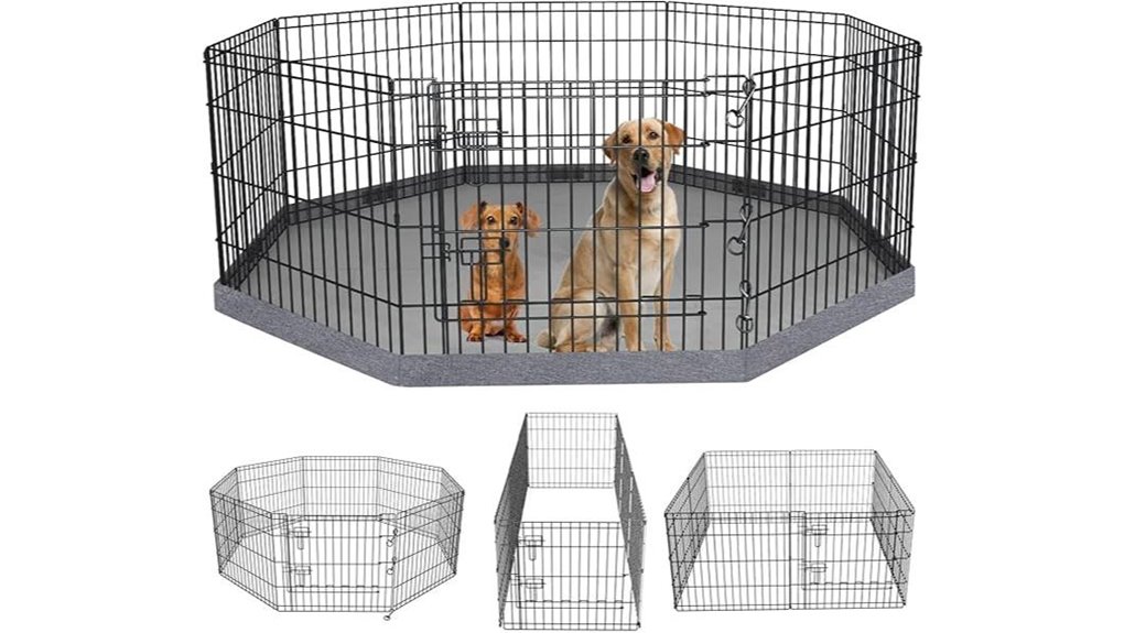 foldable metal dog exercise