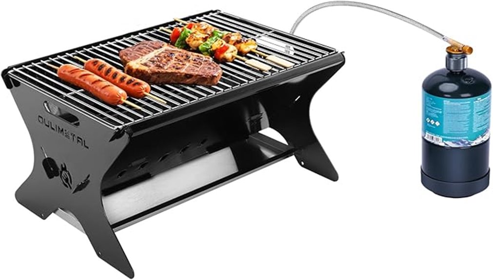 foldable portable charcoal grill