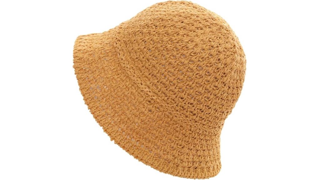 foldable straw wide brim hat