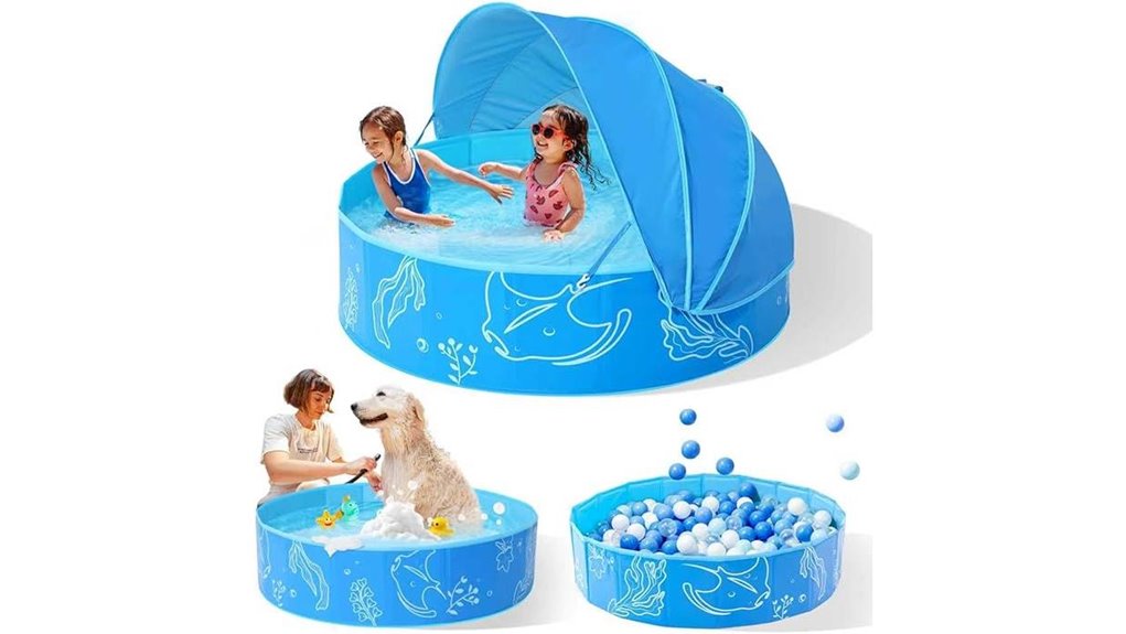 folding 47 inch kiddie pool