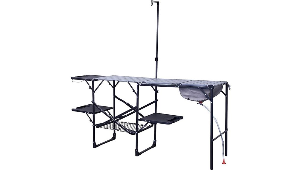 folding table sink station