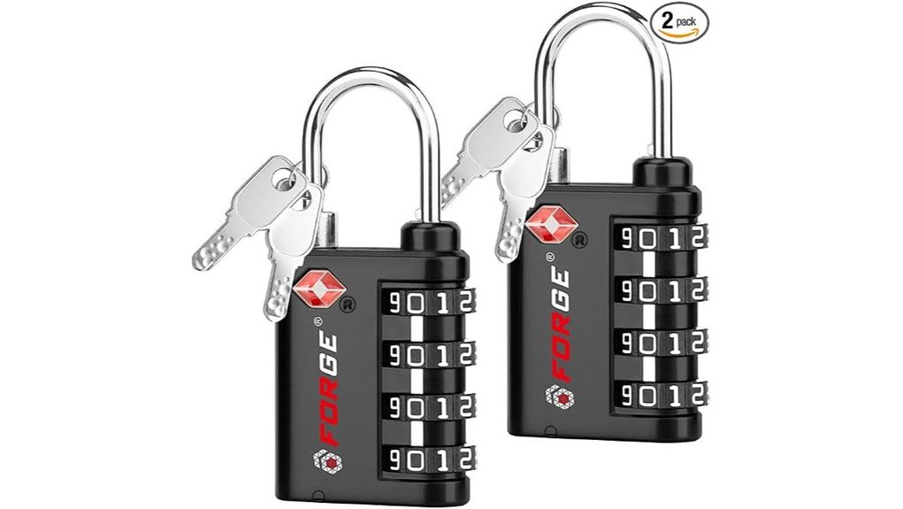 forged tsa lock pair