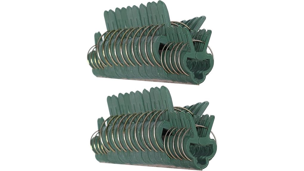 forty green lever clips