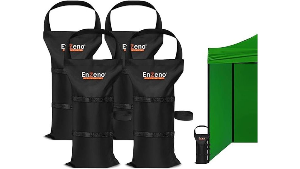 four 120 lb canopy weights