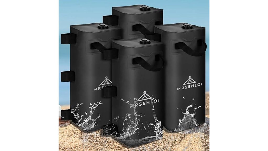 four 220lb canopy weights