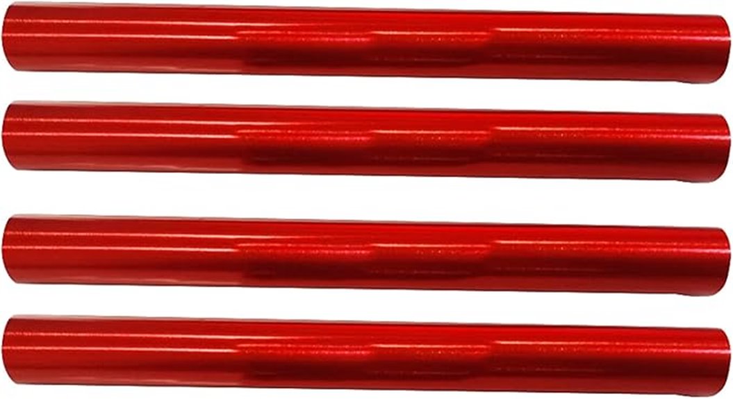 four aluminium alloy poles