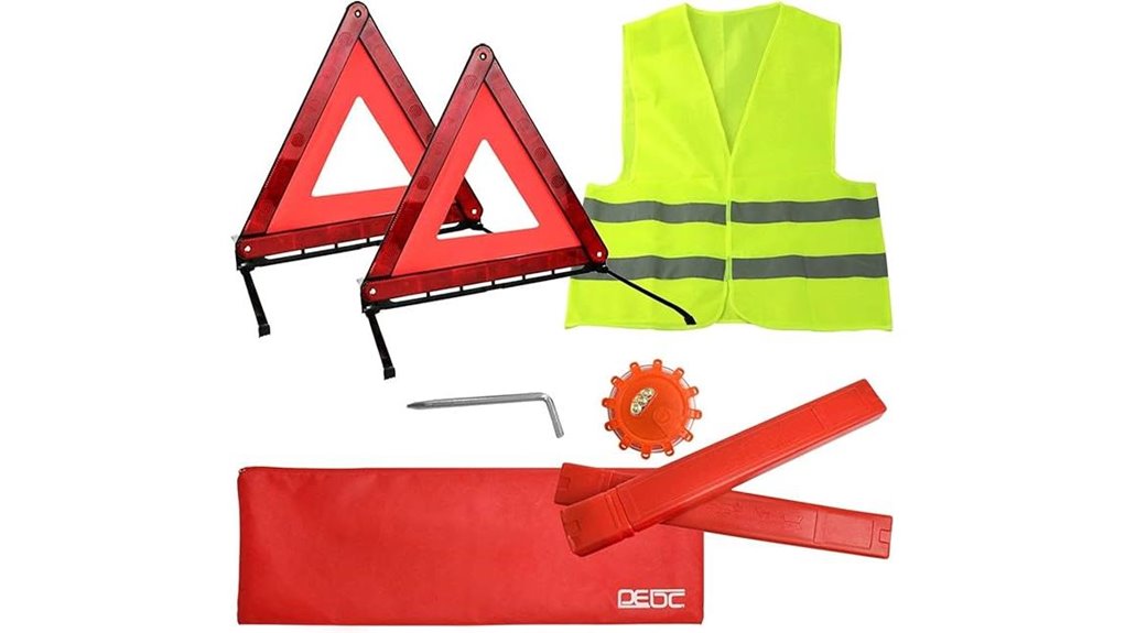 four car safety triangles